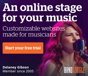 bandzoogle websites for musicians customizeable websites made for musicians free trial