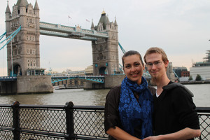 Mrs. Smith and I at London Bridge 2014