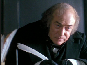 Michael Caine as Scrooge in A Muppet Christmas Carol, one of my favorite versions